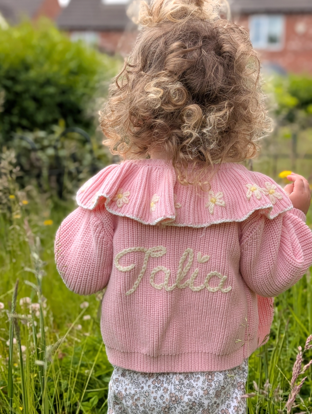 Pink Frill Cardigan